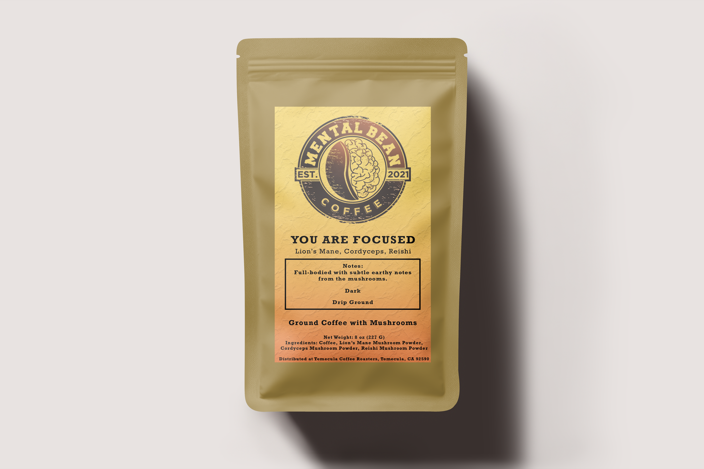 You Are Focused - Coffee with Mushrooms (Dark Roast)